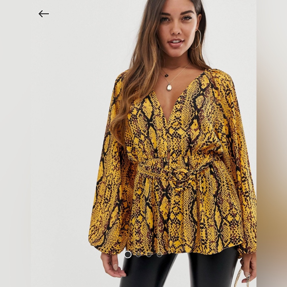 NWT ASOS Design Kimono Sleeve Top Size 14